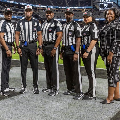 For the first time in NFL history, an all-Black on-field and replay crew officiated a game. Thursday night also represented the first time that three women were on the same crew, with one on the field and two in the replay booth.