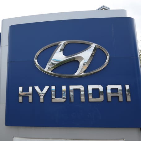SAN LEANDRO, CALIFORNIA - MAY 30: New Hyundai cars are displayed on the sales lot at San Leandro Hyundai on May 30, 2023 in San Leandro, California. A surge in Kia and Hyundai thefts began last year after viral videos appeared on social media sites showing how to exploit the lack of antitheft computer chips in the cars. Kia and Hyundai cars continue to be stolen more than three months after the auto manufacturers deployed software fixes to help curb the thefts. (Photo   by Justin Sullivan/Getty Images)