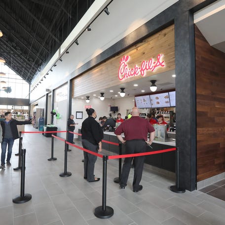 Chick-fil-A at the New York State Thruway Plattekill service area May 3, 2023.    Thruway Opens Plattekill Rest Stop