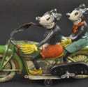 A 1930 Tipp & Co Mickey Mouse Motorcycle sold for $110,000 in 2000.