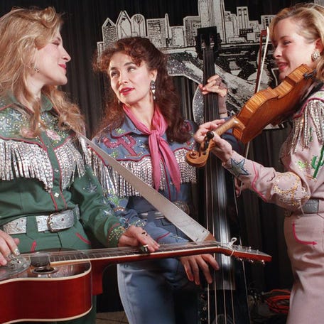 Photo taken in Dallas just before the Dixie Chicks released their album "Shouldn't a Told You That." From left, Emily Erwin, Laura Lynch and Martie Erwin.