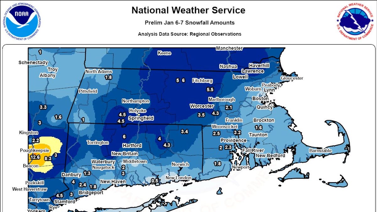 How much snow has fallen? Rhode Island snow storm updates