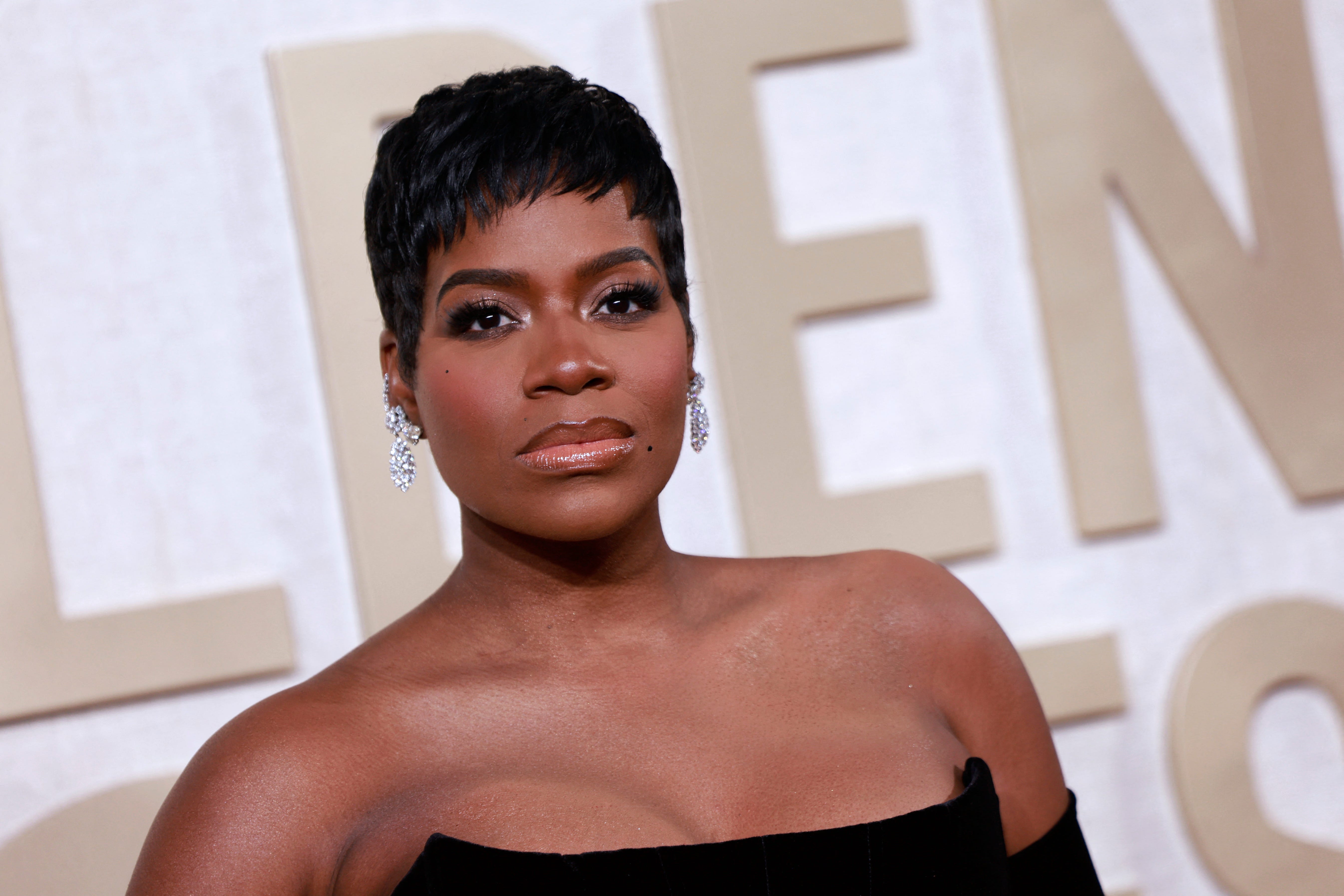 US actress Fantasia Barrino arrives for the 81st annual Golden Globe Awards at The Beverly Hilton hotel in Beverly Hills, California, on January 7, 2024. (Photo by Michael TRAN / AFP) (Photo by MICHAEL TRAN/AFP via Getty Images) ORIG FILE ID: 1908168548