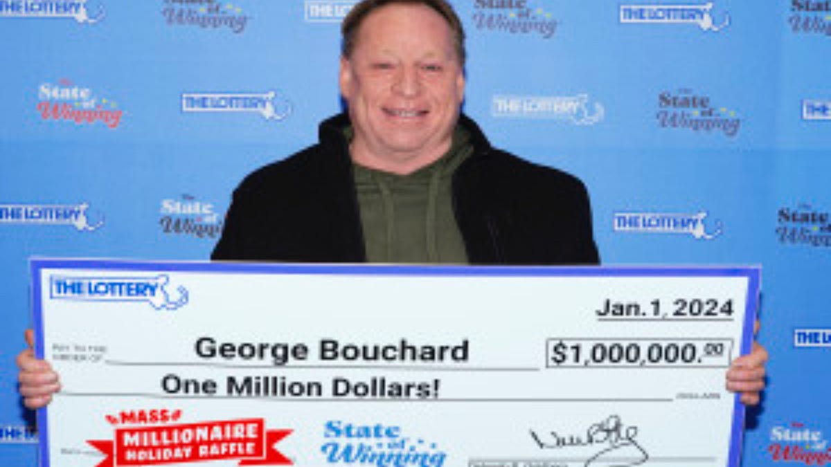 Massachusetts man to buy safe car for daughter, grandchild with $1 million lottery win