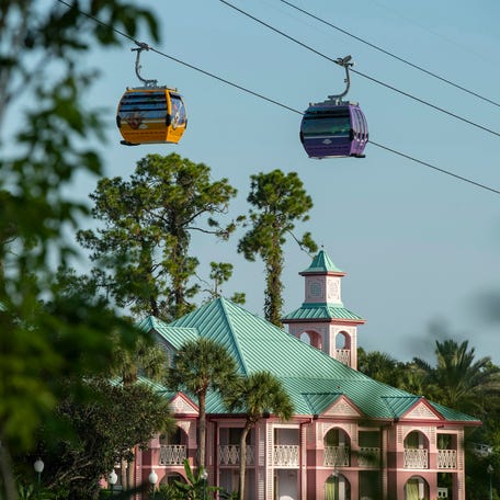 Disney's Caribbean Beach Resort is a hub for Disney's Skyliner, which carries guests between select resort hotels, EPCOT and Disney's Hollywood Studios.