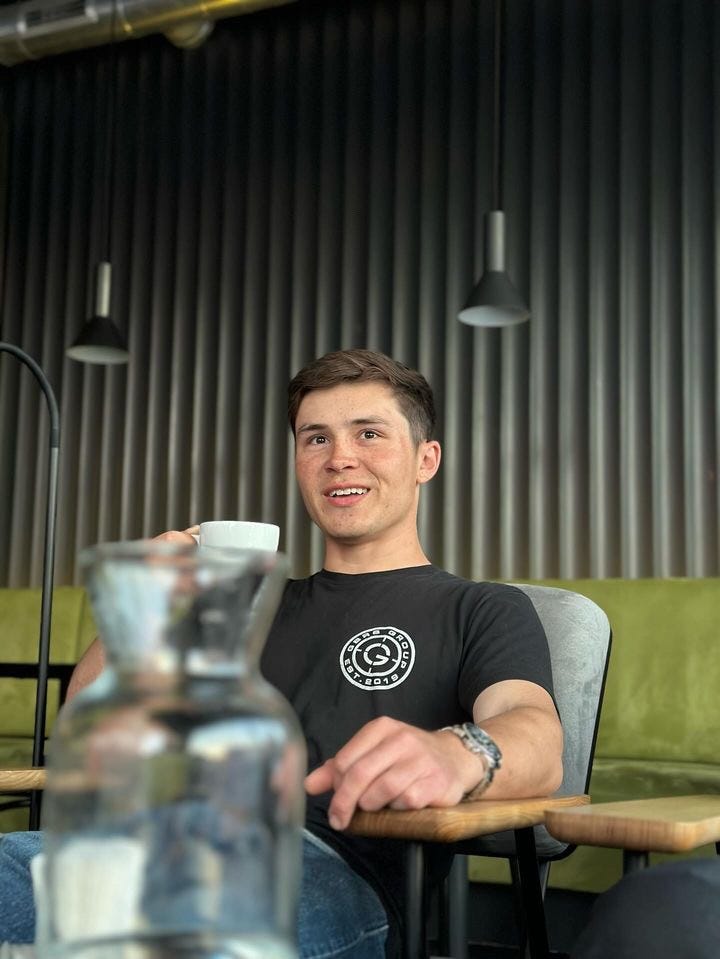 Ethan Hertweck, 21, worked at CrossBreed Holsters in Springfield and frequented Rooster's Coffee Bar. His Marine service was cut short due to a rare blood disorder but later joined the fight against Russian forces in Ukraine.