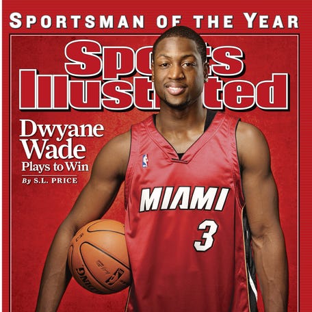This handout from Sports Illustrated shows the cover of the Dec. 11, 2006 issue, featuring Sportsman of the Year, Dwyane Wade.