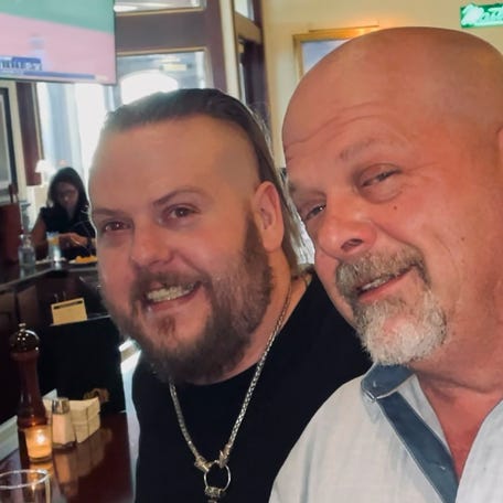 This undated photo provided by Laura Herlovich shows from left, Adam and Rick Harrison. Adam, one of three sons of reality TV show 