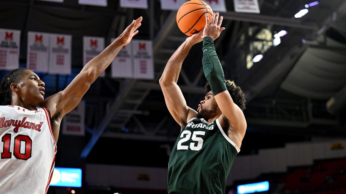 El baloncesto del estado de Michigan sobrevivió a su prueba de carretera contra Maryland, ganando 61-59