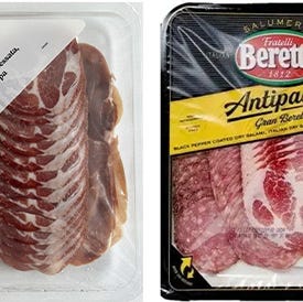 U.S. CDC handout shows packages of recalled charcuterie meats
