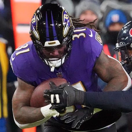 Dalvin Cook made his Ravens debut in the team's divisional playoff win over the Texans.