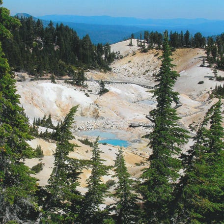 Bumpass Hell is the largest hydrothermal area at Lassen Volcanic National Park.