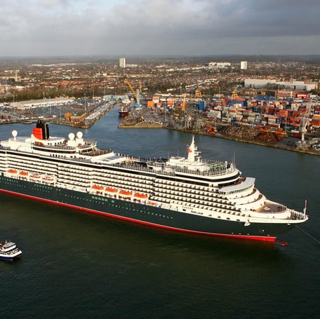 Cunard's Queen Victoria arrives in Southampton, England on Dec. 7, 2007.