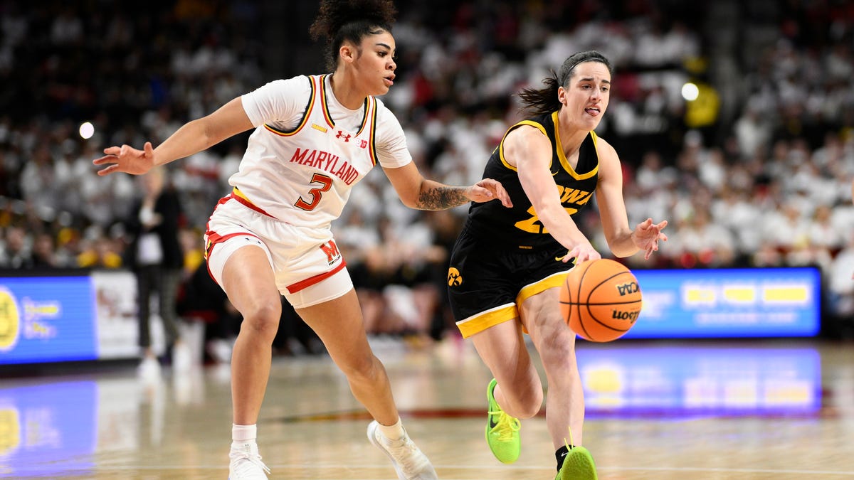 Caitlin Clark's 38 punten en 12 assists hielpen de Iowa-meisjes te winnen van Maryland.