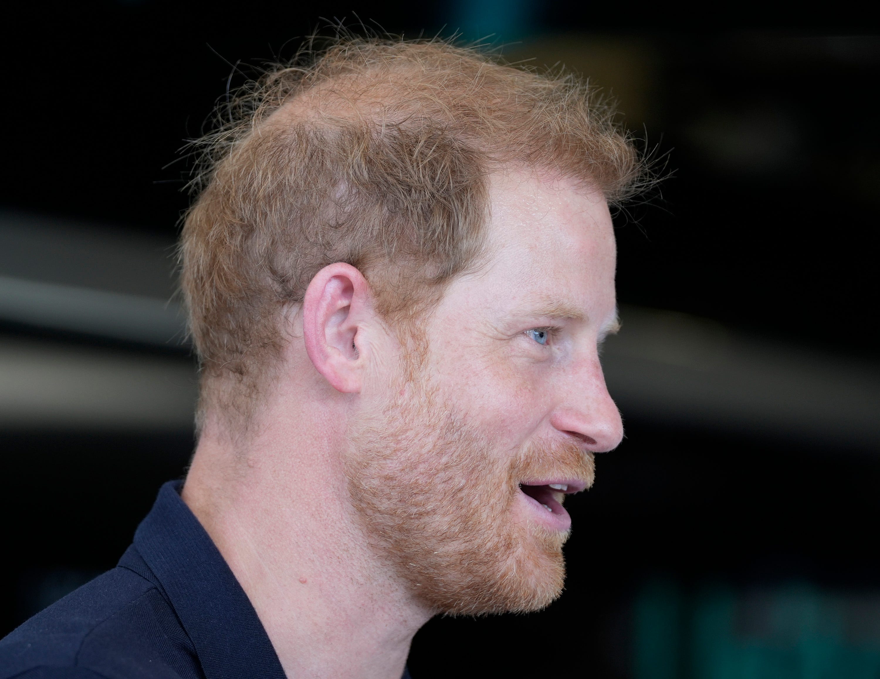 Prince Harry, Duke of Sussex visits the Mercedes-AMG Petronas garage at the Formula 1 Lenovo United States Grand Prix at Circuit of the Americas on Sunday October 22, 2023.