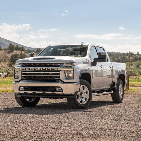 The 2021 Chevrolet Silverado 2500 pictured here was one of the trucks recalled by the National Highway Traffic Safety Administration last Thursday.