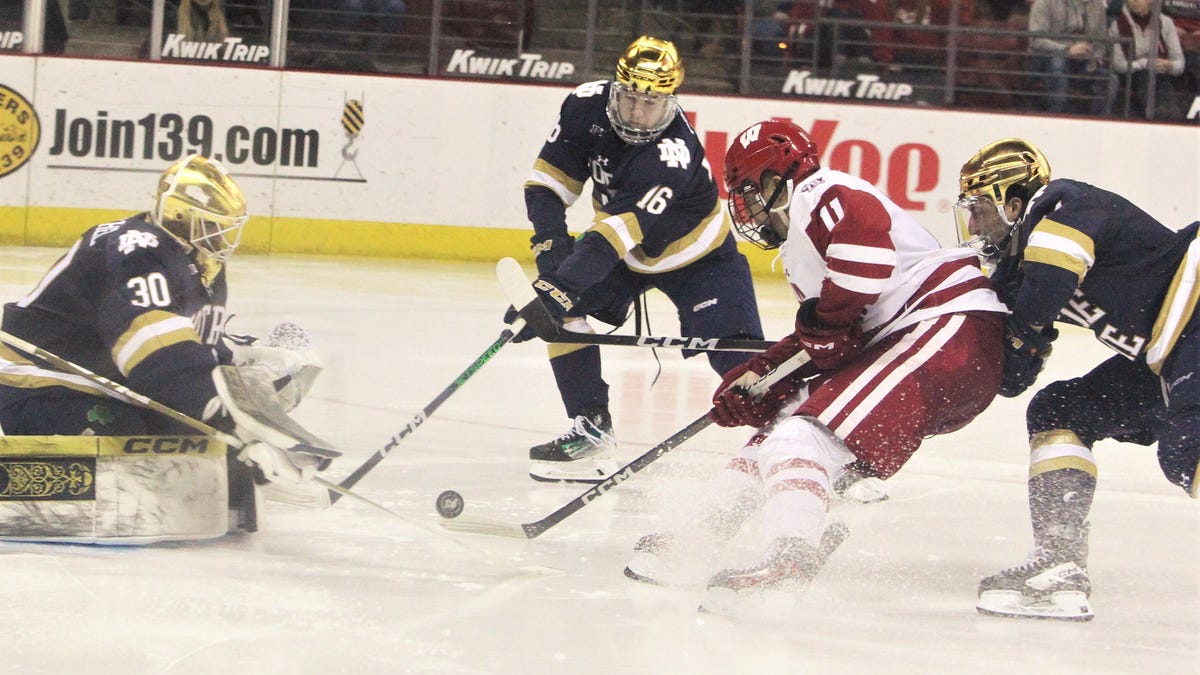 No. 4 Badgers stun Irish with three goals in span of 1:56 on way to 4-2 victory