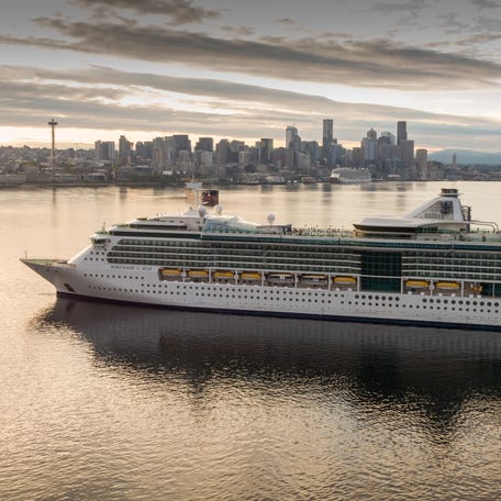 Royal Caribbean's Serenade of the Seas arrives in Seattle on July 17, 2021