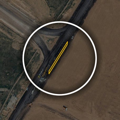 Satellite images capture the makings of a wall in Egypt near the border it shares with Gaza.