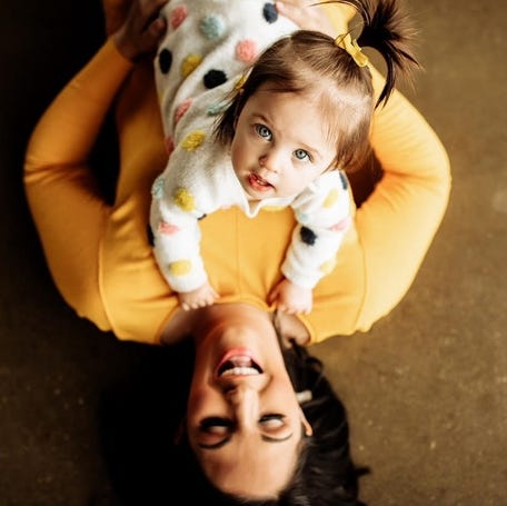 Brittany Stuart poses with her daughter, now age 4.
