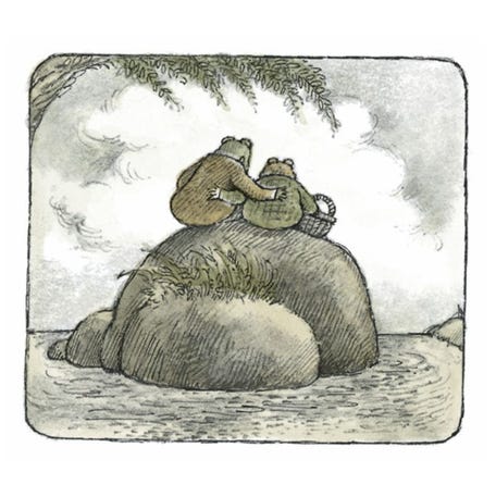 Frog And Toad face the world.