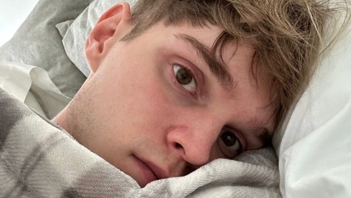 Sawyer Blatz, 27, has mostly been bed-bound after dealing with long COVID since he had a COVID-19 infection in November 2022. He has now turned to advocacy for him and millions of other patients suffering from long COVID with no treatments available.