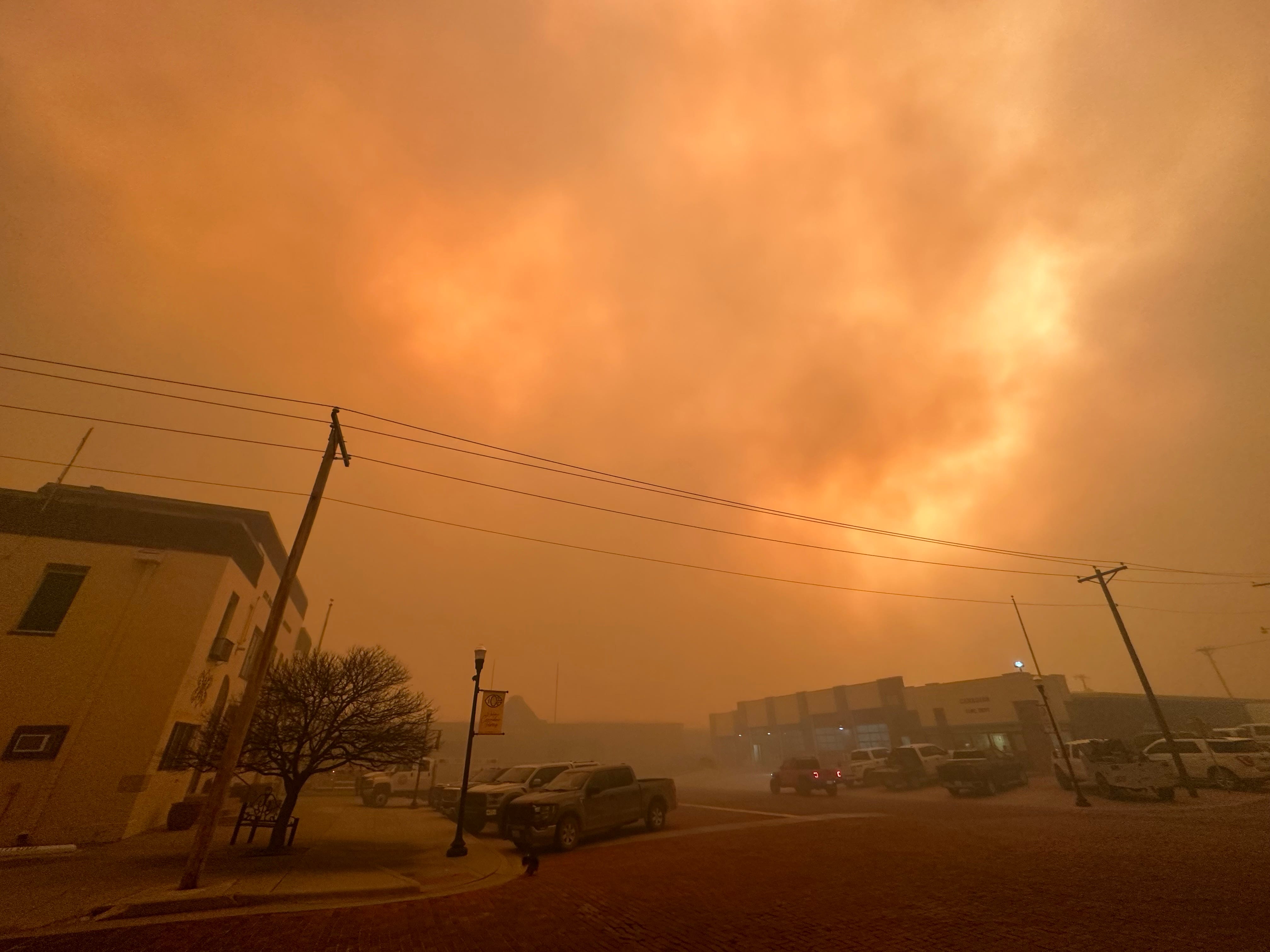 Smokehouse Creek Fire in Hutchinson County, Texas on Feb. 27, 2024.