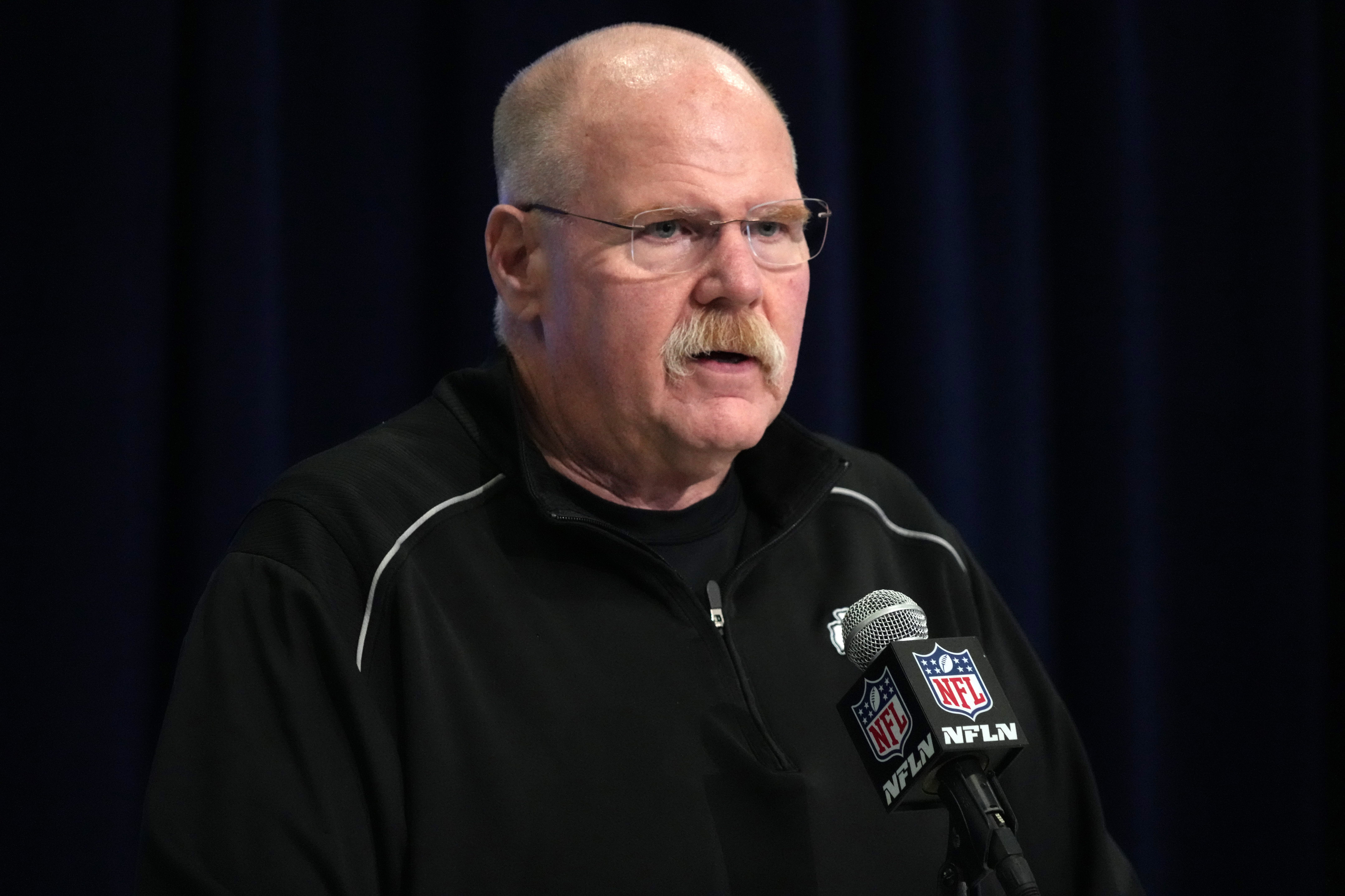 Kansas City Chiefs coach Andy Reid during the NFL Scouting Combine at Indiana Convention Center.