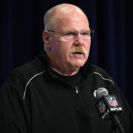 Kansas City Chiefs coach Andy Reid during the NFL Scouting Combine at Indiana Convention Center.