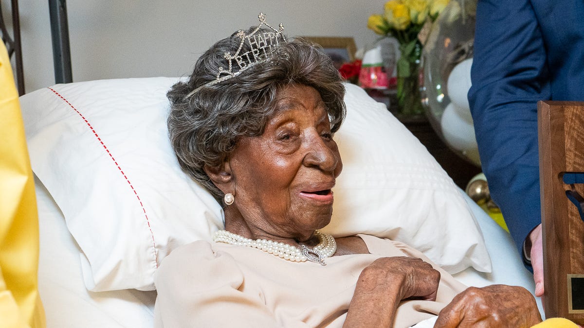 Elizabeth Francis on her 114th birthday.