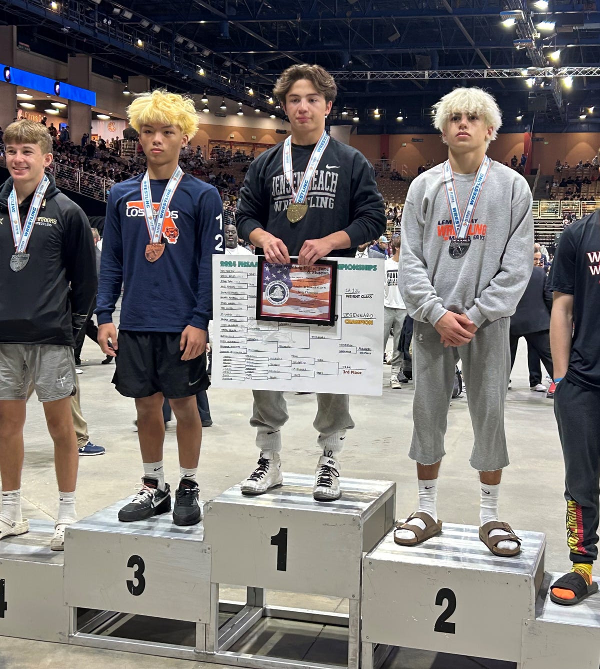 Sebastian Degennaro Clinches Third Consecutive State Title at FHSAA Wrestling Championships