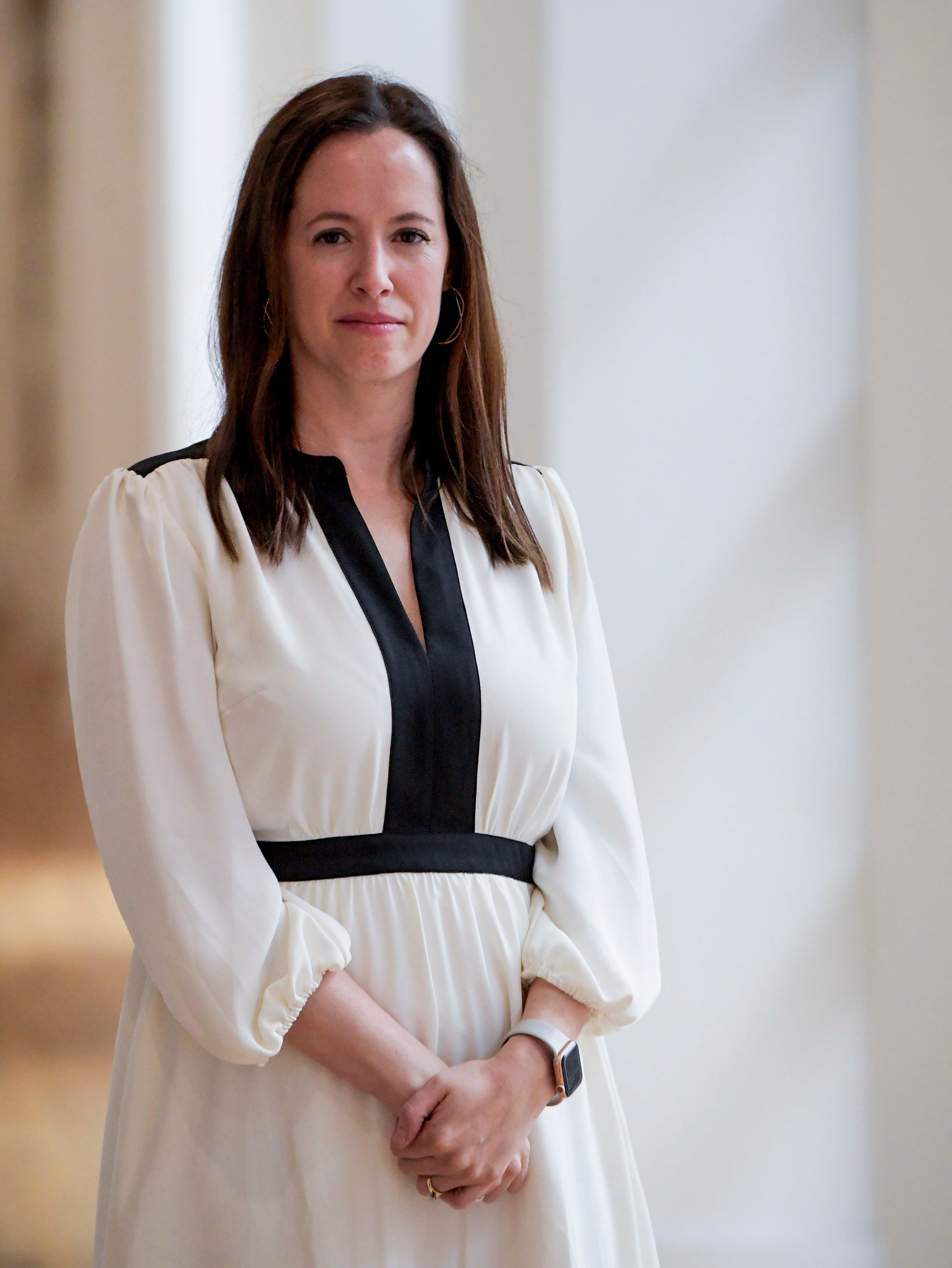 Corinn O'Brien, in vitro fertilization rights activist and proponent of IVF legislation, is shown in Montgomery, Ala., on Monday March 4, 2024.