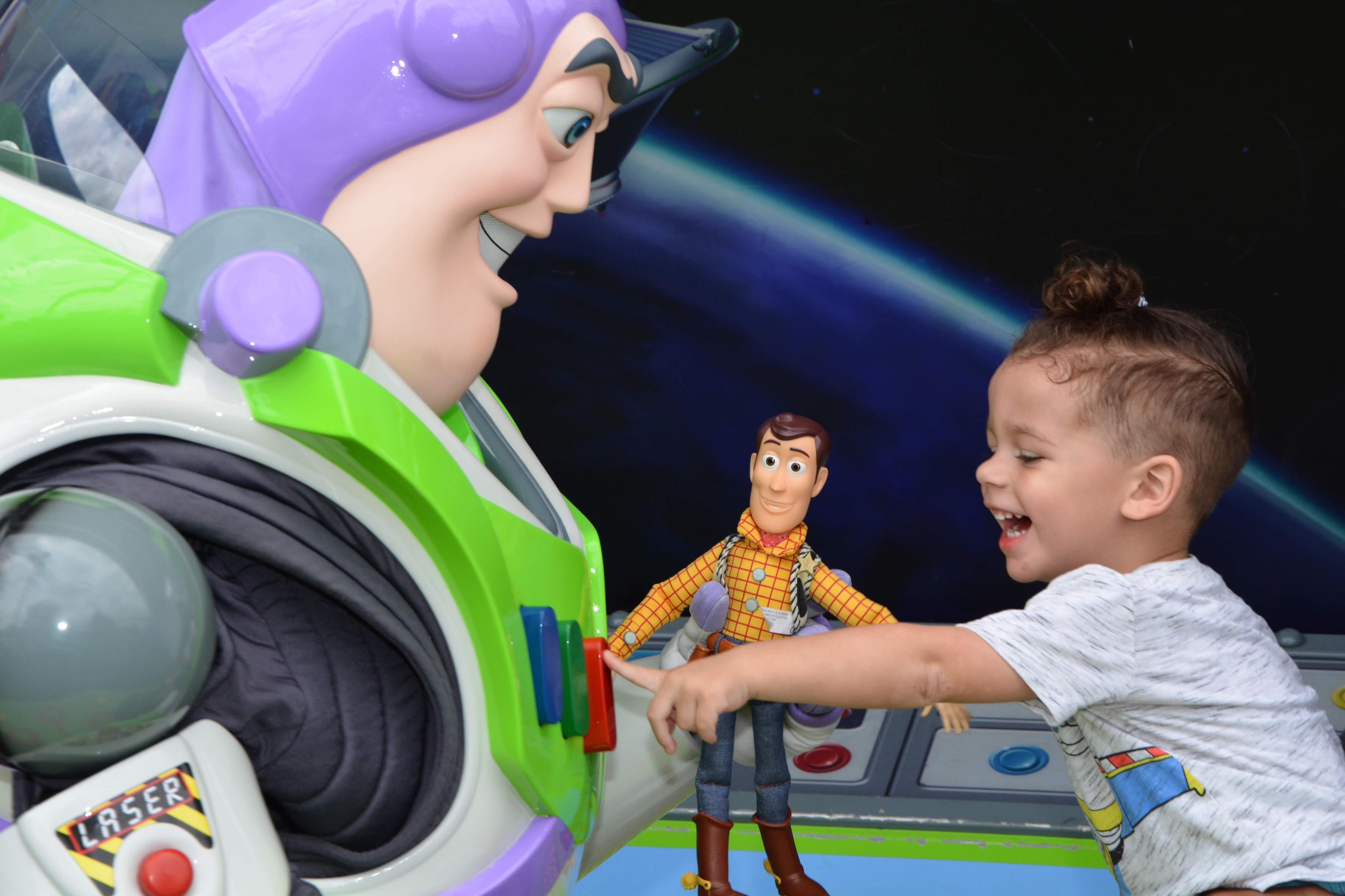 Nykeisha Stainback's eldest son got a kick out of seeing Buzz Lightyear on his first trip to Disney World.