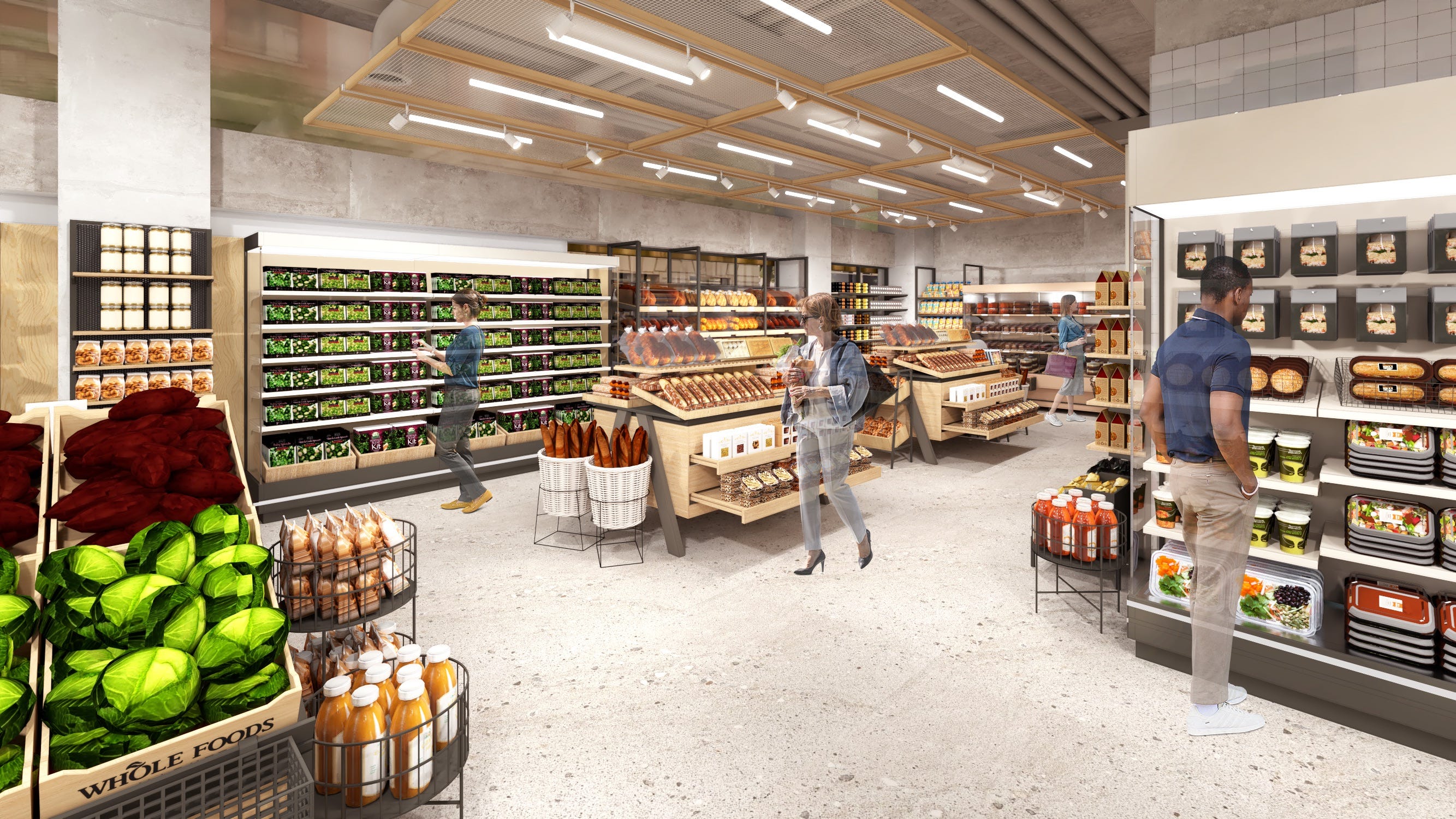 Whole Foods Market illustrates what the bakery section in one of their upcoming smaller format stores will look like.