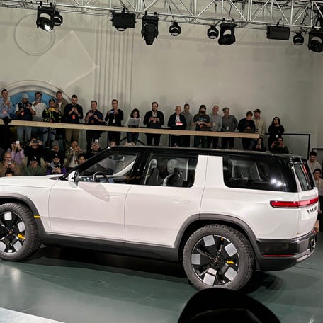 Prices for the Rivian R2 electric SUV will start at $45,000 in mid-2026.