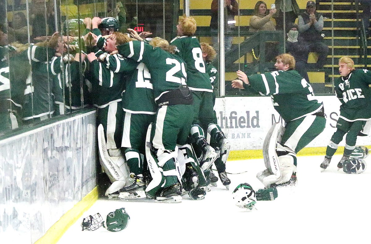 Rice Memorial High School’s Epic Comeback Secures First Boys Hockey Championship Since 1995