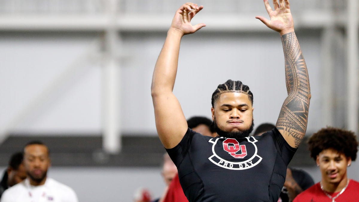 Inside Jonah Laulu’s impressive OU football Pro Day: He’ll ‘play a long time in the NFL’