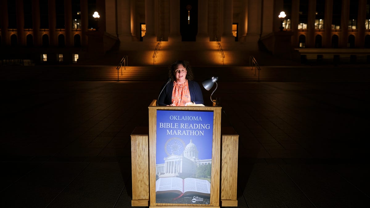 Governor Stitt joins Bible Reading Marathon at state Capitol