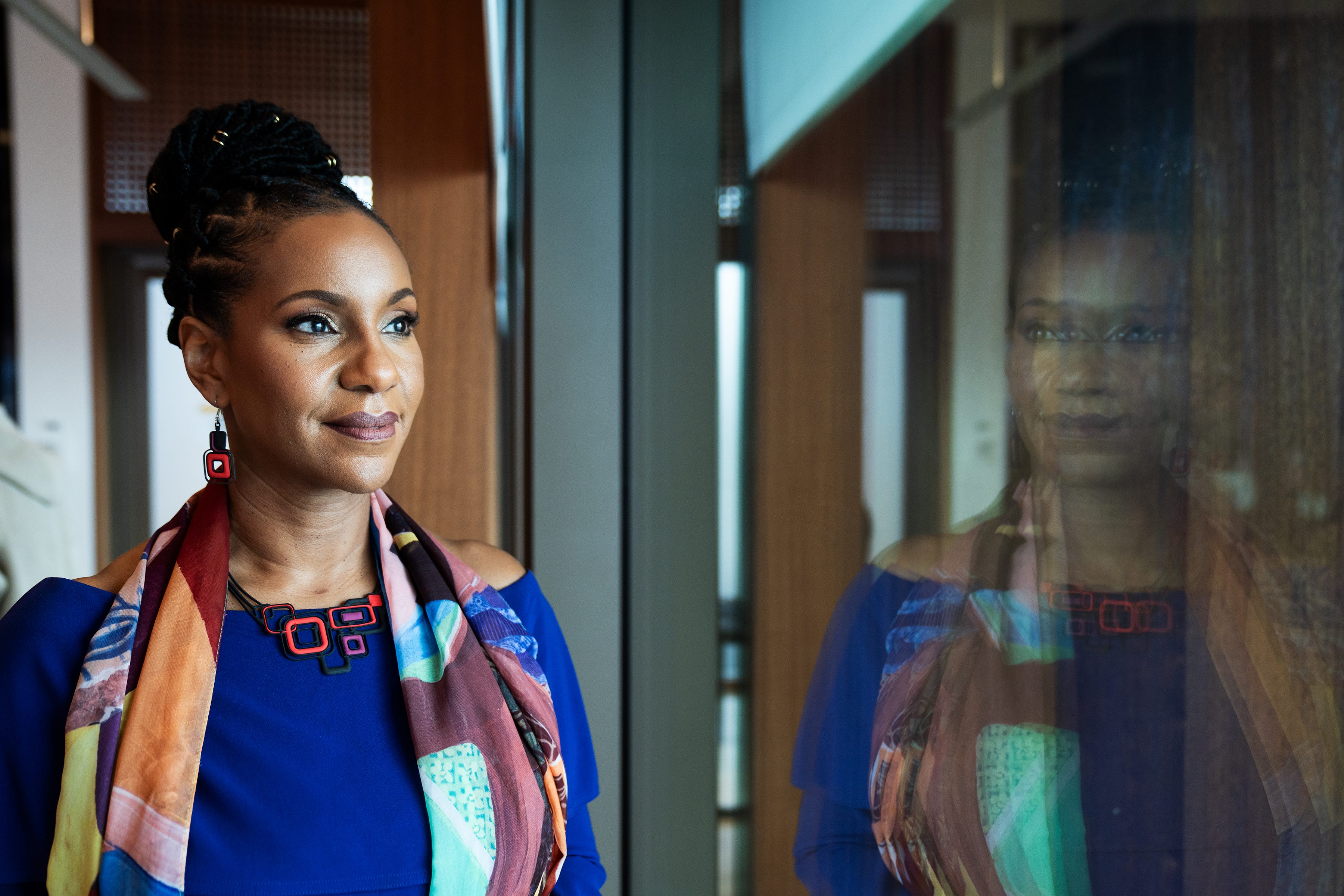 Tonya Matthews, director of the International African American Museum in Charleston, S.C., poses for a portrait Tuesday, Jan. 23, 2024.
