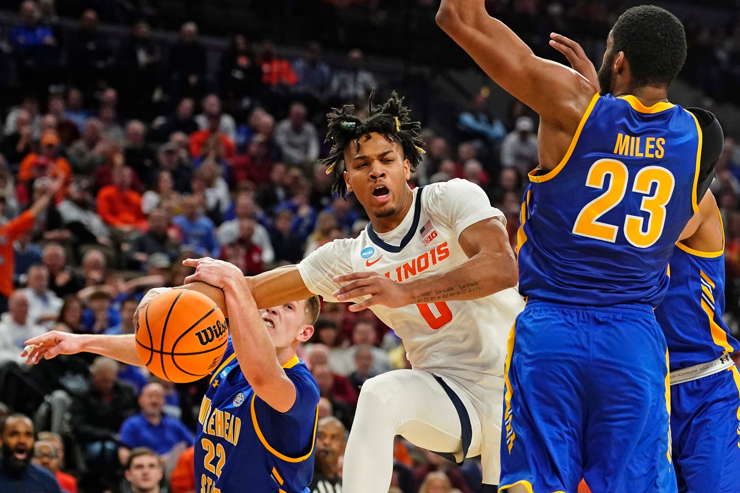 Illinois guard Terrence Shannon Jr. scored 26 points in Thursday's win against Morehead State.