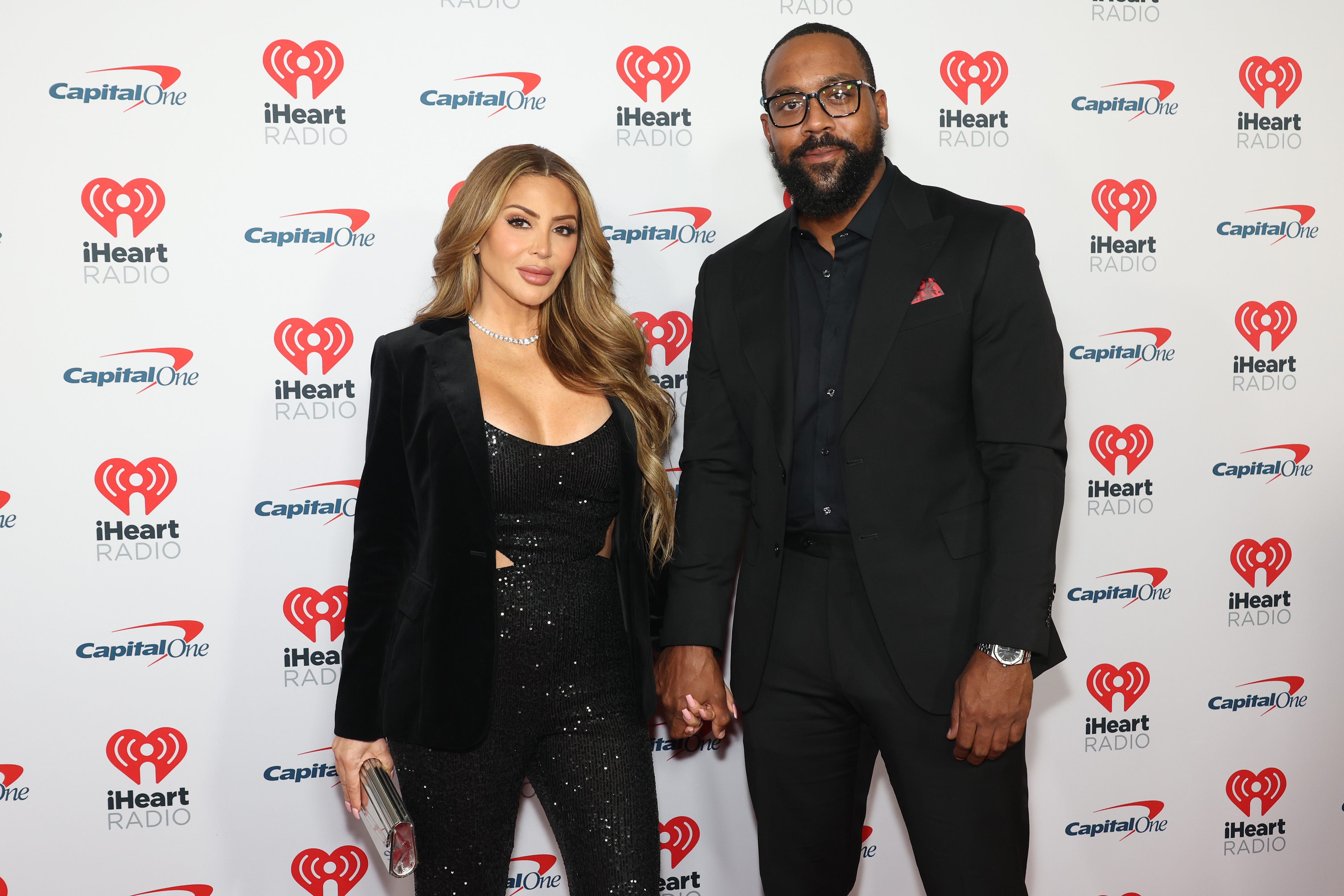 Larsa Pippen and Marcus Jordan attend KIIS FM's iHeartRadio Jingle Ball 2023 at The Kia Forum on Dec. 1, 2023 in Inglewood, California.