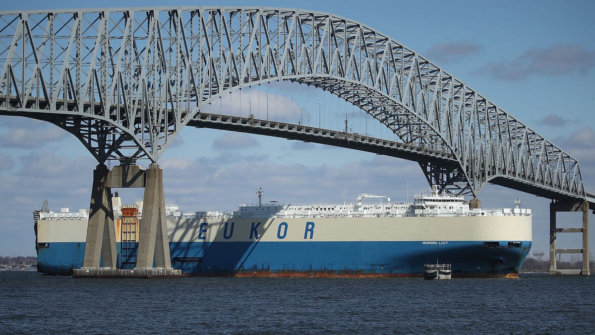 The Francis Scott Key Bridge in Baltimore pictured in 2018.