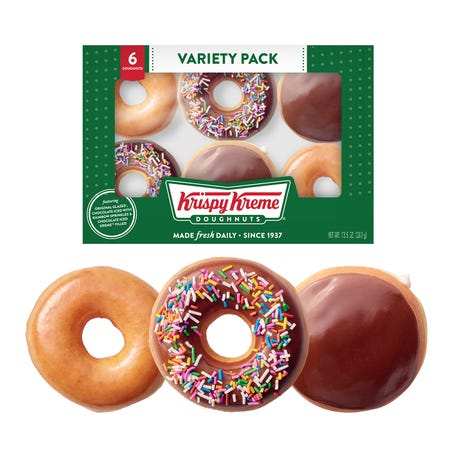 Three of Krispy Kreme's most popular doughnuts will soon be available at all McDonald's restaurants in the United States, the companies announced Tuesday.