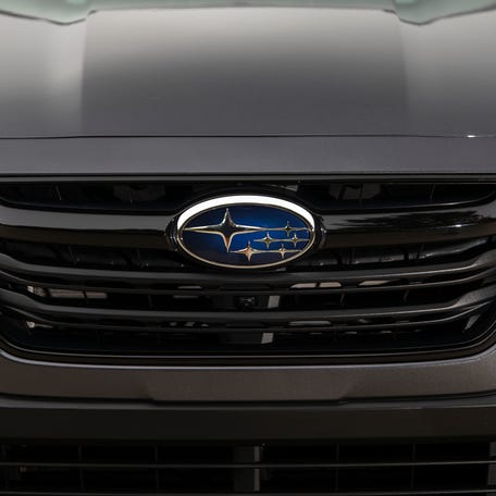 Subaru logo seen on 2020 Subaru Outback.