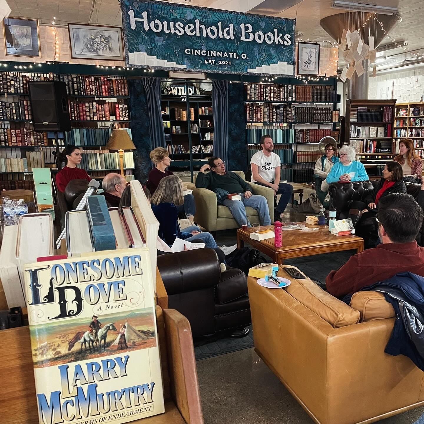 Books that aren't universally loved make for good book club picks. Mercantile Library Book Advisor Hillary Copsey led a discussion of "Lonesome Dove" at Household Books in Cincinnati.