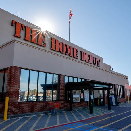 A Home Depot is pictured in February in Moore, Oklahoma.