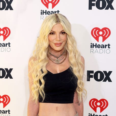 LOS ANGELES, CALIFORNIA - APRIL 01: (FOR EDITORIAL USE ONLY) Tori Spelling attends the 2024 iHeartRadio Music Awards at Dolby Theatre in Los Angeles, California on April 01, 2024. Broadcasted live on FOX. (Photo by Jesse Grant/Getty Images for iHeartRadio) ORG XMIT: 776125572 ORIG FILE ID: 2131242743