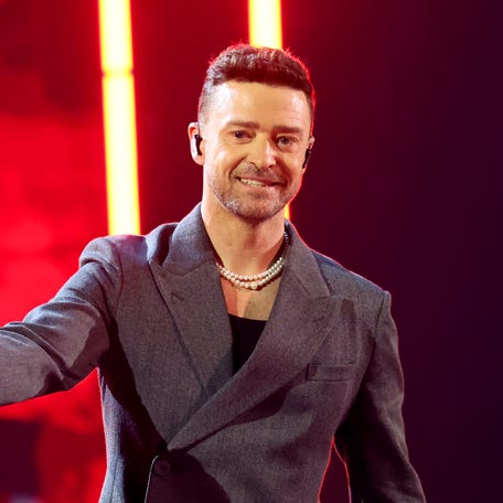 HOLLYWOOD, CALIFORNIA - APRIL 01: Justin Timberlake performs onstage during the 2024 iHeartRadio Music Awards at Dolby Theatre on April 01, 2024 in Hollywood, California. (Photo by Amy Sussman/Getty Images) ORG XMIT: 776092385 ORIG FILE ID: 2131443402