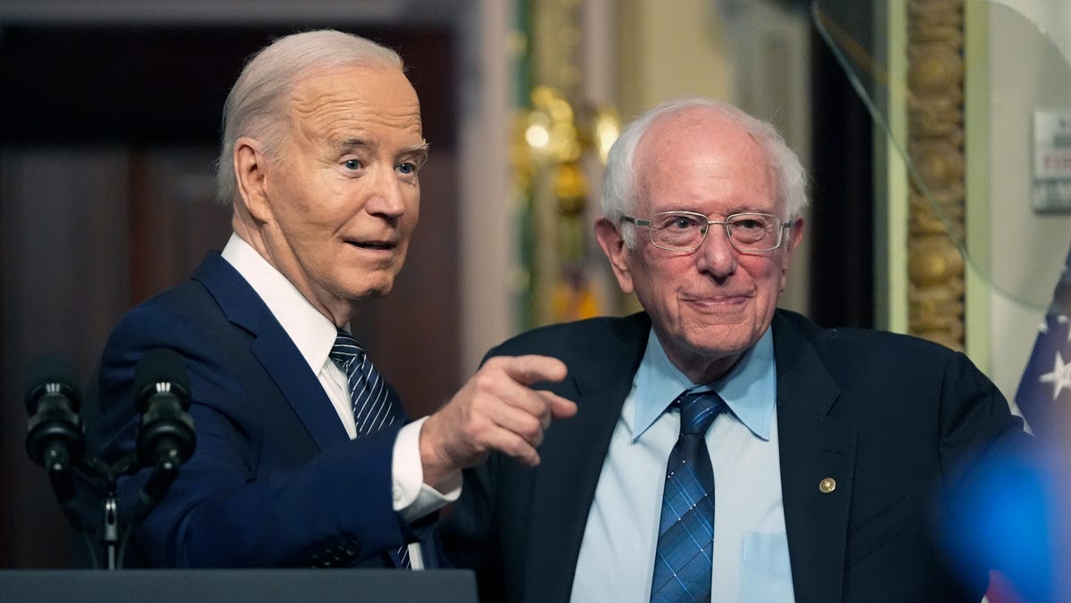 President Joe Biden and Bernie Sanders collaborate to advocate for decreased health care expenses
