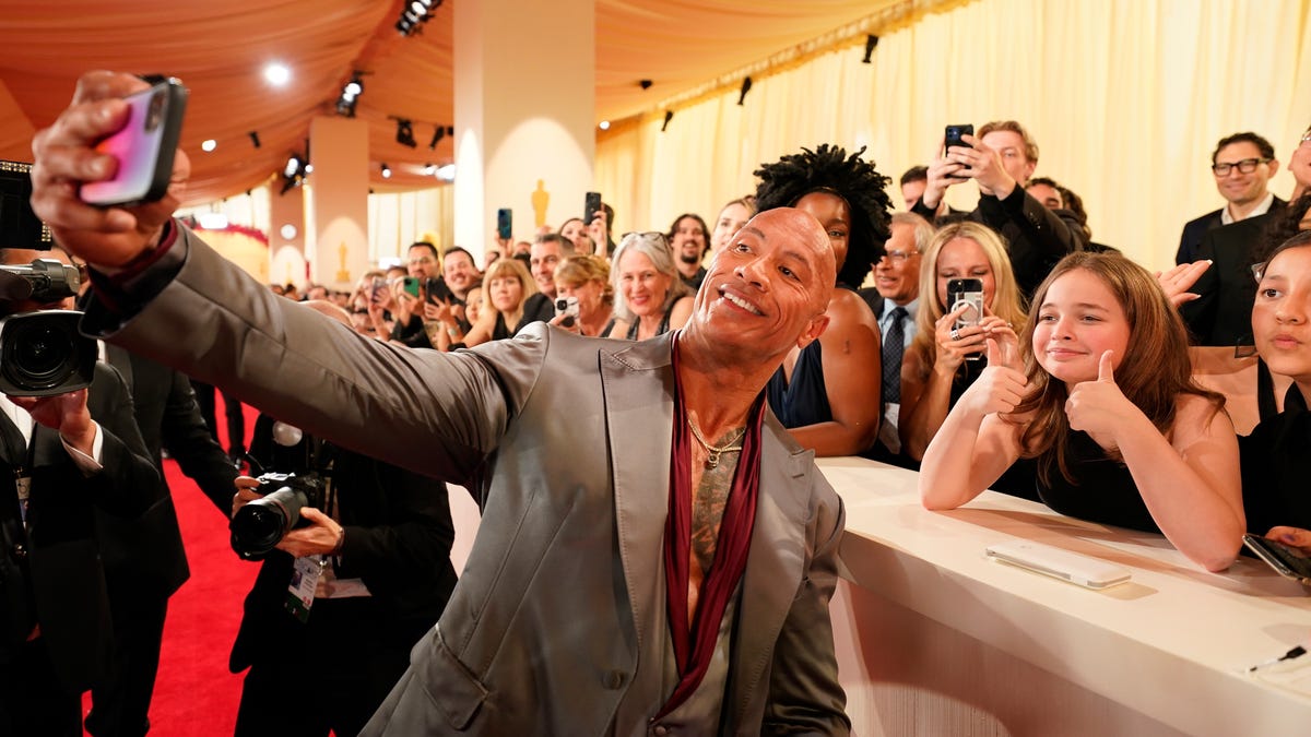 Outside of the ring, Dwayne Johnson is as much a fan of the people as ever, posing recently on the red carpet at the 96th Oscars.